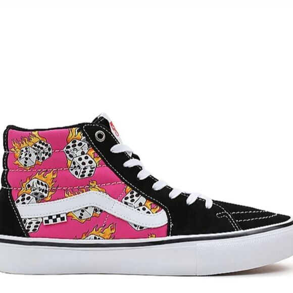 Vans Skate Sk8 Hi Shoes- Fuschia Fedora - Picture 3 of 8